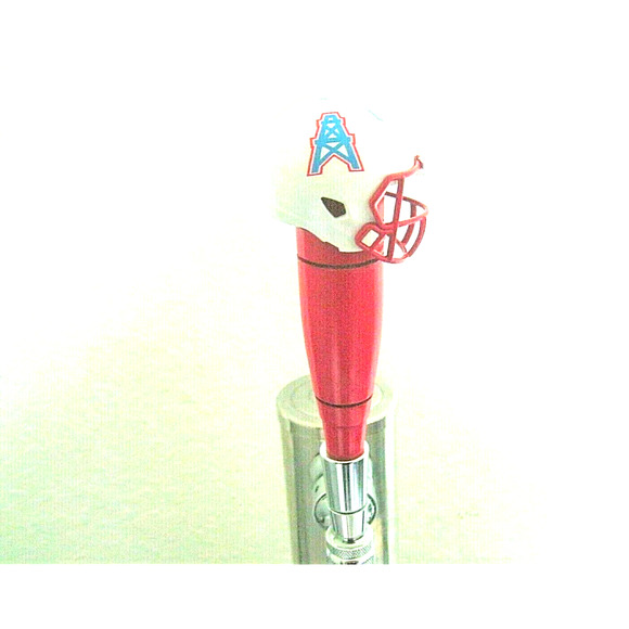 NFL Houston Oilers Beer Tap Handle Throwback Football Helmet Kegerator Wood - Picture 3 of 4